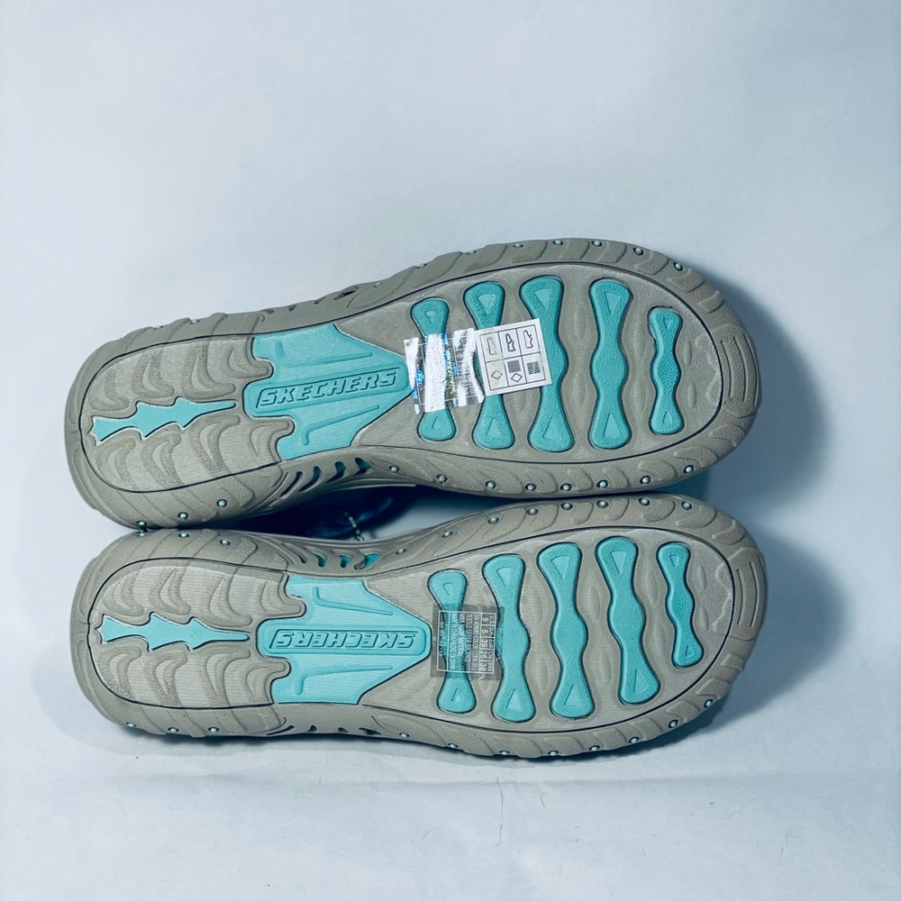 Skechers Womens Reggae blue Tie Dyed sandals 9 - Picture 10 of 14